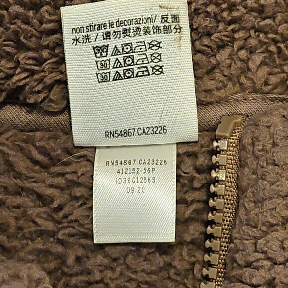 Victorias Secret Sherpa Pullover Sweater Womens L Brown Teddy 1/2 Zip Jacket - Picture 7 of 10